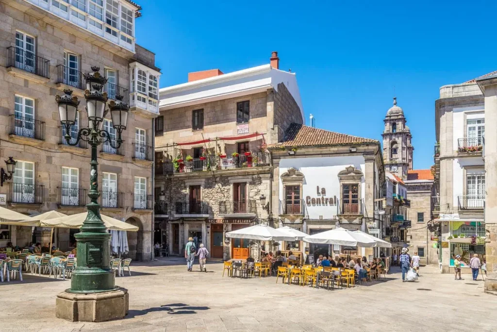 plaza constitucion vigo pontevedra galicia