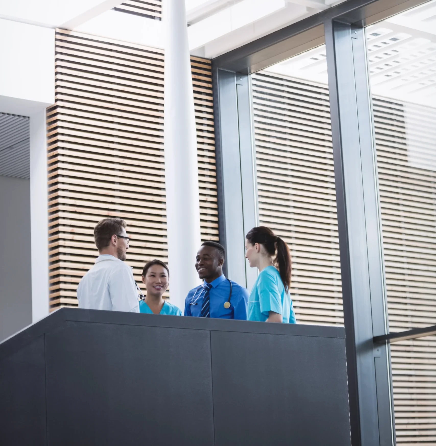 doctors nurse interacting with each other