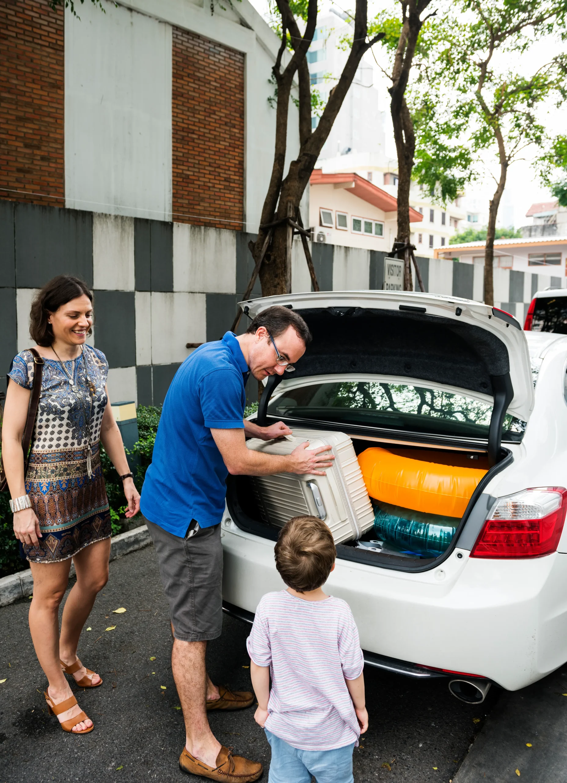 family traveler journey summer holiday