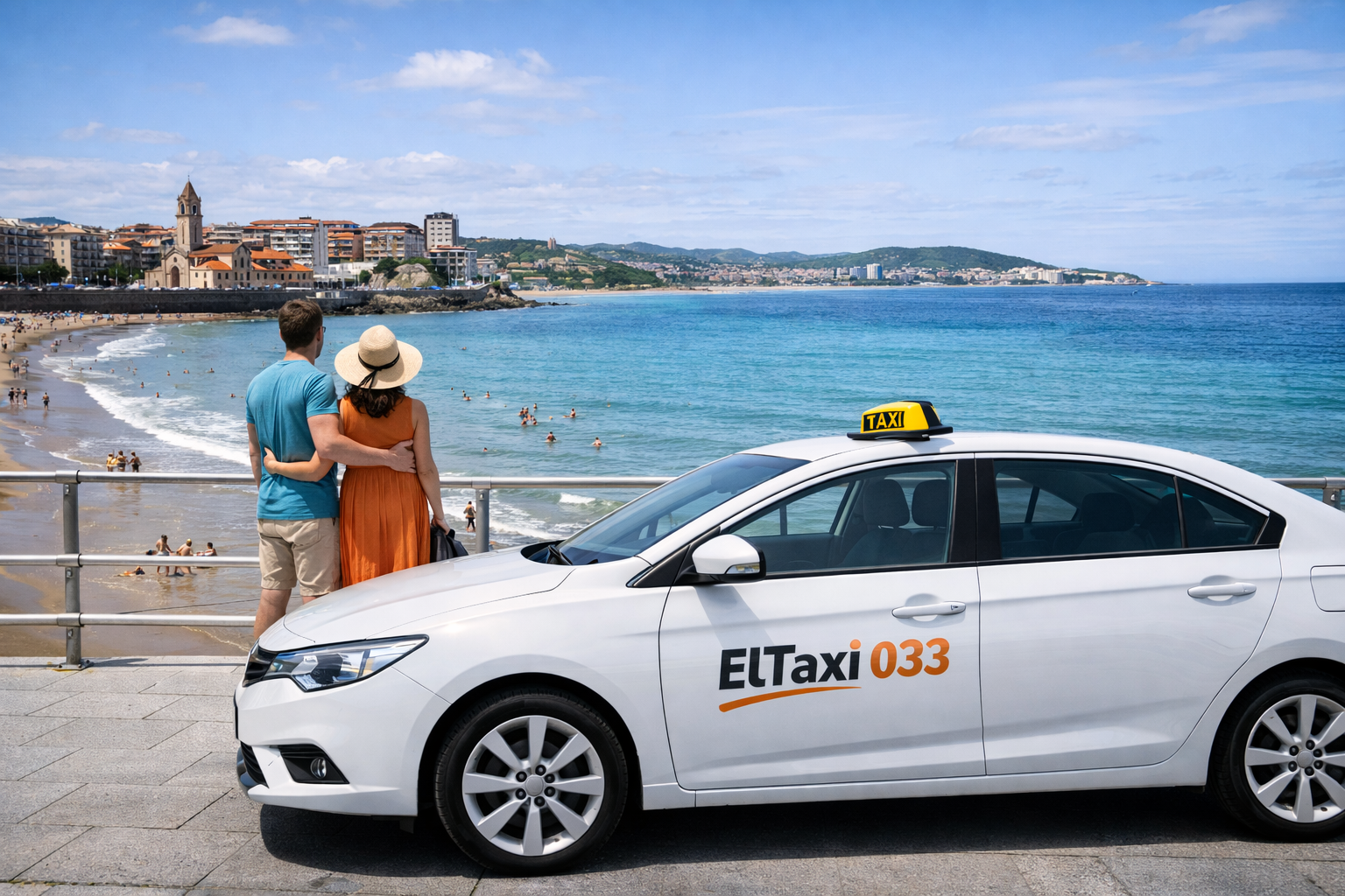 ElTaxi 033 en la costa de Gijón