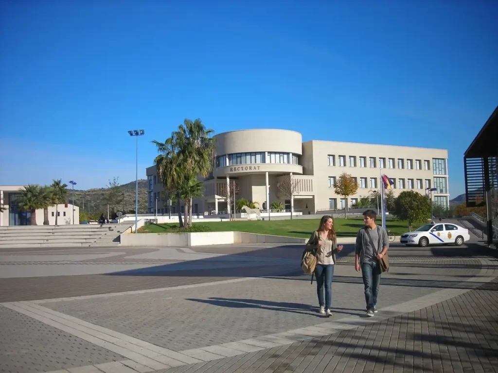 Estudiantes de la UJI caminando