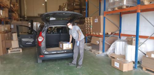 Entrega componentes ensamblaje Respiradores